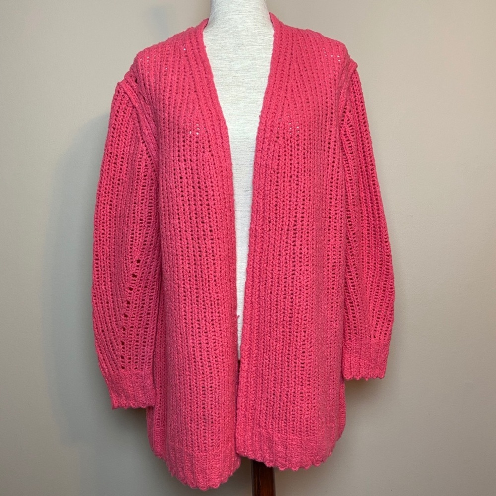 Rag & Bone Pink Arizona Merino Wool Cardigan - Picture 4 of 8